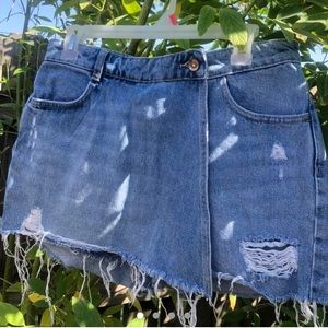 Denim Skort